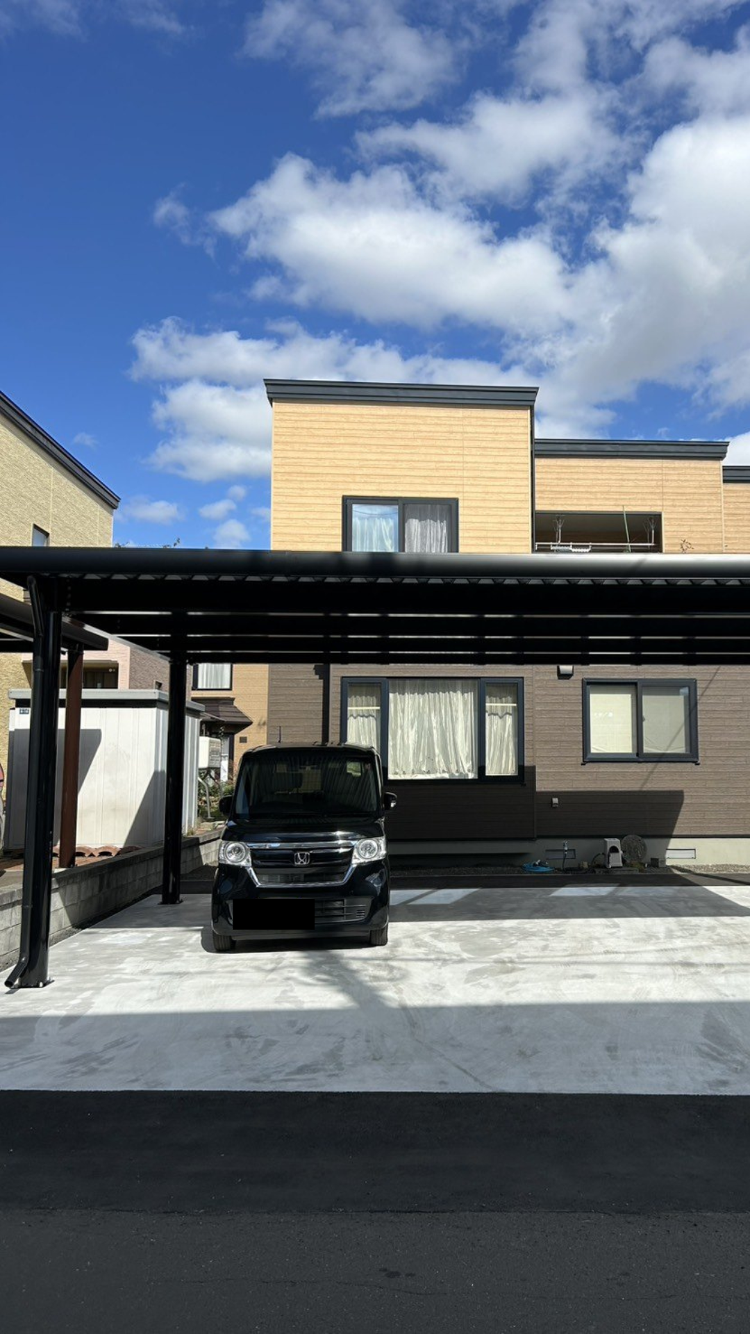 札幌市 カーポート正面施工事例